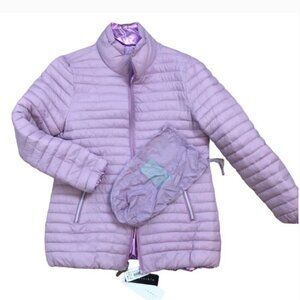 Packable Puffer Jacket sz M - Pinky Lilac /  Revs Pink Foil